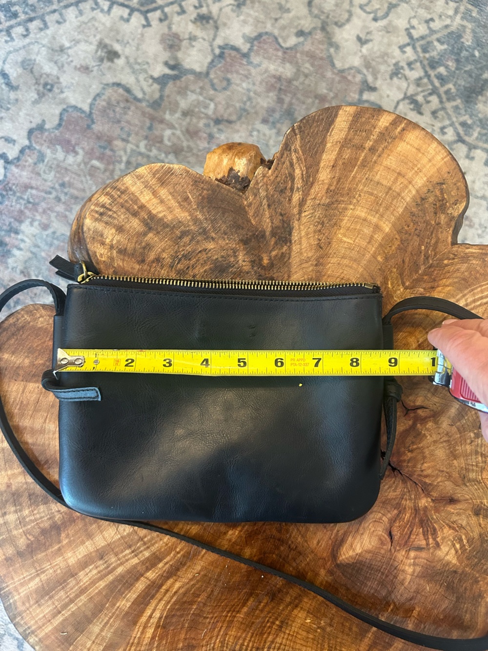Madewell The Knotted Crossbody Bag Black Leather - Picture 8 of 9